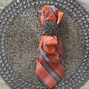 Chic Orange Plaid Women's Scarf